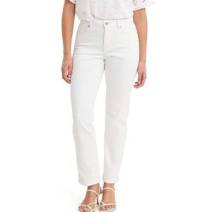 Levi's Women's Straight Leg Jeans - White